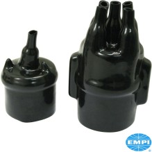 Distributor and ignition coil cover set, waterproof, black