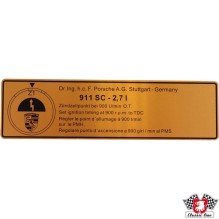 Sticker, ignition point