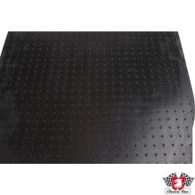Floor mat set, front/rear, black, 4 pieces. Made of rubber