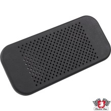 Loudspeaker grille in dashboard, black, uncovered