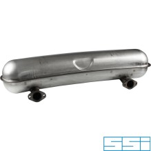 Exhaust rear, Sport, GT3 style, with two Ø63 mm center tail pipes. Made of stainless steel