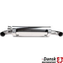 Exhaust intermediate, Sport, with two outlets and block-off possibility in one side. Made of stainless steel. With TÜV/EE...