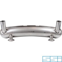 Exhaust rear, Racing, with two Ø63.5 mm tail pipes. With bolt on inlet flanges