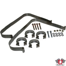 Mounting kit for exhaust rear. Kit includes metal straps, clamps nuts and bolts