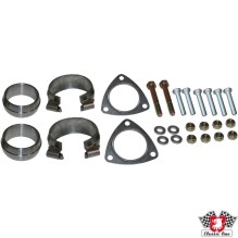 Mounting kit for cross over pipe set. The kit includes clamps, gaskets, nuts and bolts