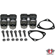 Mounting kit for dummy catalytic pipes. The kit includes clamps, gaskets, nuts and bolts