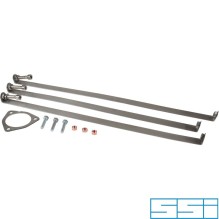 Mounting kit for exhaust rear. The kit includes 3 straps, 1 gasket, nuts and bolts
