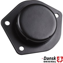 Block off plate for heater control box, left/right. Made of aluminium with black paint