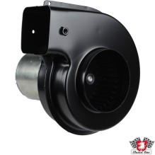 Blower motor with steel housing for heater