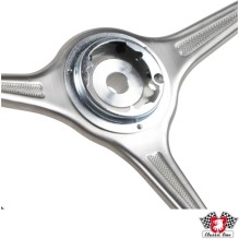 Steering wheel, faux wood, Ø420 mm (16.5