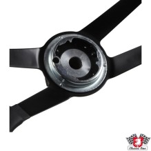 Steering wheel, leather black, Ø420 mm (16.5