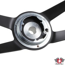 Steering wheel, RS style, leather black, Ø380 mm (15