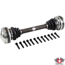 Trækaksel, komplet med manchetter og bolte, bag, 473.5 mm