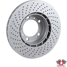 Brake disc, front, ventilated, right, 318x28 mm, coated