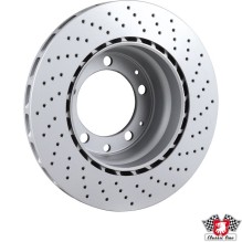 Brake disc, rear, left, 309x28 mm, coated