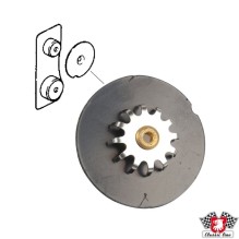 Brake pad damping shim, 40 mm, front