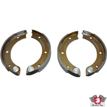 Brake shoe set with linings, rear, 180x25 mm, with E-mark
