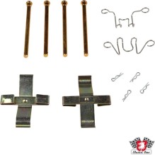 Brake pad hardware kit, rear