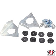 Mounting set for license plate, front