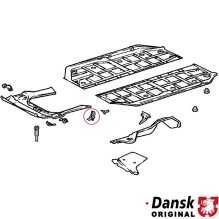 Axle mounting, front, left