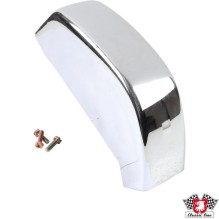 Bumper horn without rubber moulding, rear, chrome, left/right