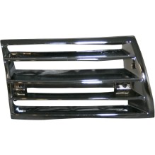 Front grille, metal, chrome, right