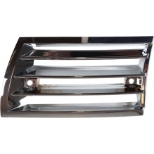 Front grille, plastic, chrome, left