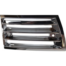 Front grille, plastic, chrome, right