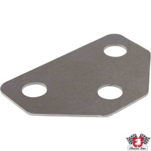 Door hinge plate, tin, 1 mm thick
