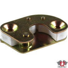 Striker plate for door, left. Yellow chromated