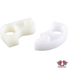 Door striker repair set, milky white