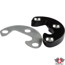 Striker plate for door, black, right