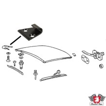 Latch for Targa hard top. 6 pcs. needed per hard top, black powder coated