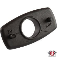 Rosette for Targa front lock, black, left/right