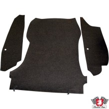 Boot carpet set, black