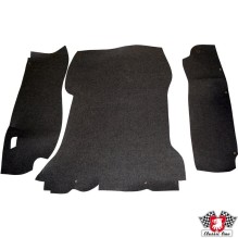 Boot carpet set, black