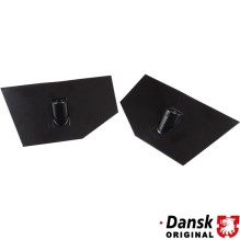 Seat belt anchor plate set, left/right, welded on parcel shelf