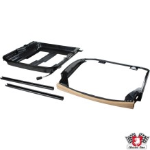 Seat frame, bottom and backrest, metal, left. Without seat adjusters - can be bought seperate