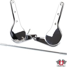 Reclining seat fitting complete without locking device, right