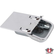 Ashtray with mounting plate, chrome