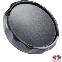 Turning knob with cover for seat back adjustment, black, left/right