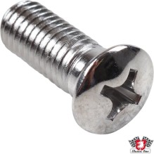 Screw, countersunk, for Recaro seat, front, M8x1.25x24 mm, chrome