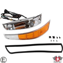 Indicator, front, complete with metal housing, with E-mark, right