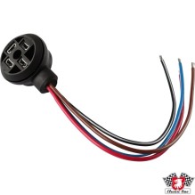 Wiring harness with socket for turn indicator relay, 4 poles