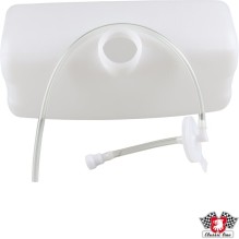 Window washer reservoir with cap