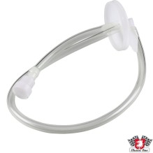 Cap with hose for washer reservoir