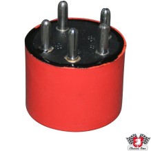 Relay for fuel pump, red, round
