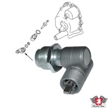 Angle drive for tacho shaft