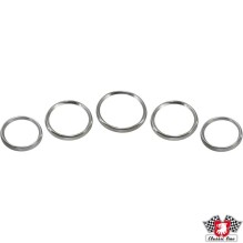 Instrument bezel set, aluminium, heavy duty