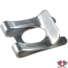 Retaining spring washer for handbrake and gas springs for bonnet and tailgate